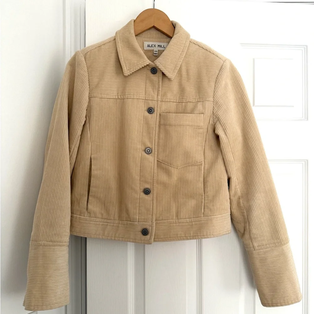 Alex Mill Camden Jacket In Light Bone Corduroy / XS - Picture 2 of 4